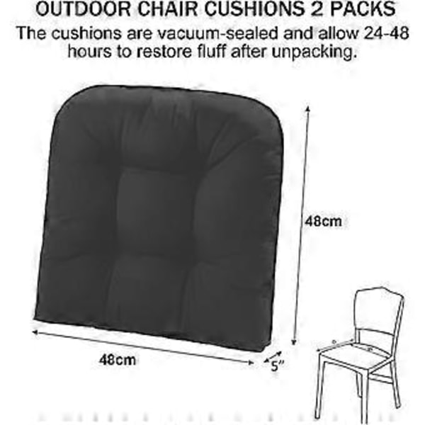 Utesoffa Kuddar Set om 2, Patio Möbel Golvkuddar dark grey