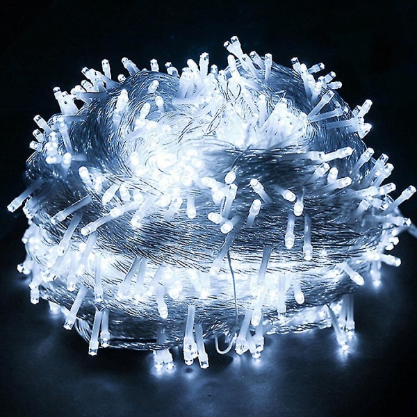 Thrisdar 50m Jul LED-slinga Fe-ljus Utomhus(Vit)