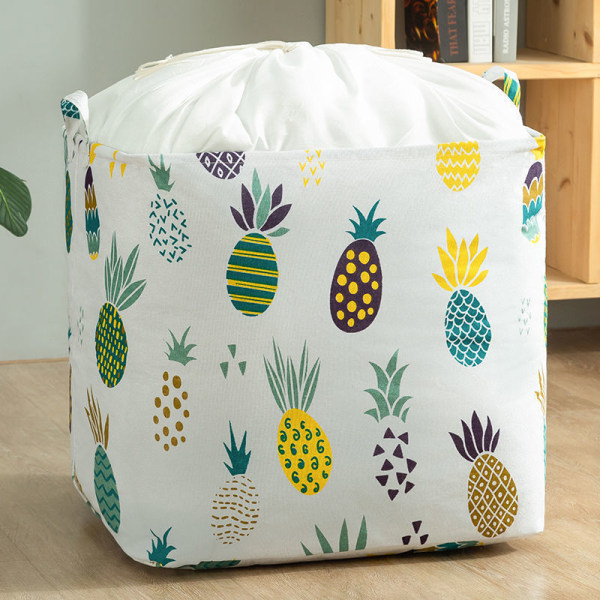 Ananas og fawn, 2 stk, 43*32*45 cm, store organiseringskurver for C