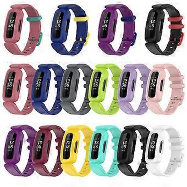 Håndledsrem til Fitbit Ace 3 Børne Smart Watch Band til Fitbit Inspire 2 Klassisk Armbånd