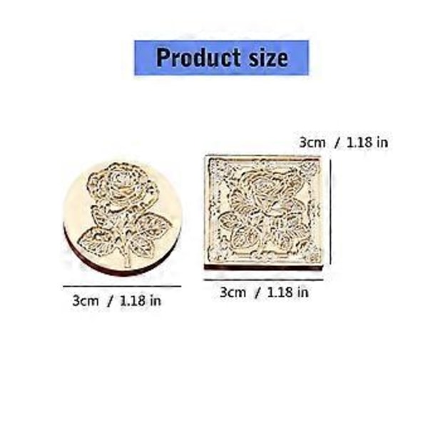 Rose Voks Segl Stempel Messing Hode Plante Forseglingsvoks Stempel for Invitasjon Gratulasjonskort Scrapbooking Dekorasjoner Haunted Castle