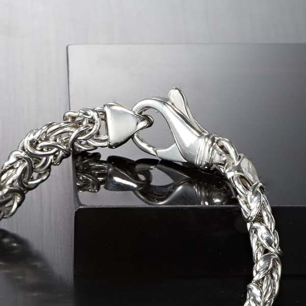 Liten bysantinsk armband i sterlingsilver