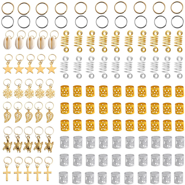 150 stycken aluminiumfolie hårtillbehörssats