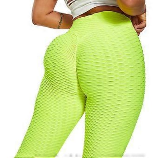 Bubbel Höft Butt Lifting Anti Celluliter Leggings för Kvinnor, Hög Midja Träning Magekontroll Yoga Tights (style672)