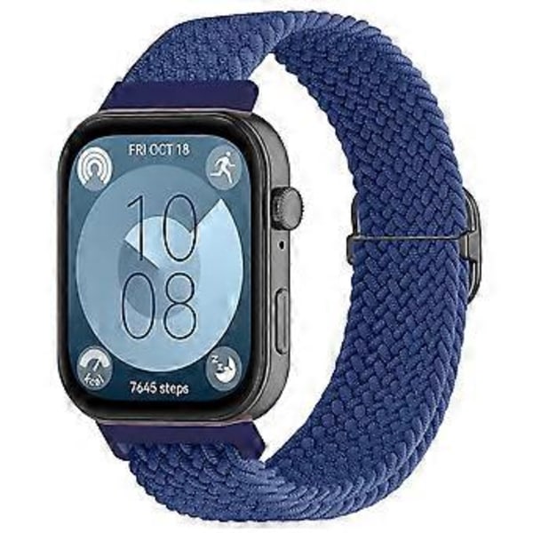 Justerbar flettet nylon urrem i vævet stil til Huawei Watch Fit 3 Style H