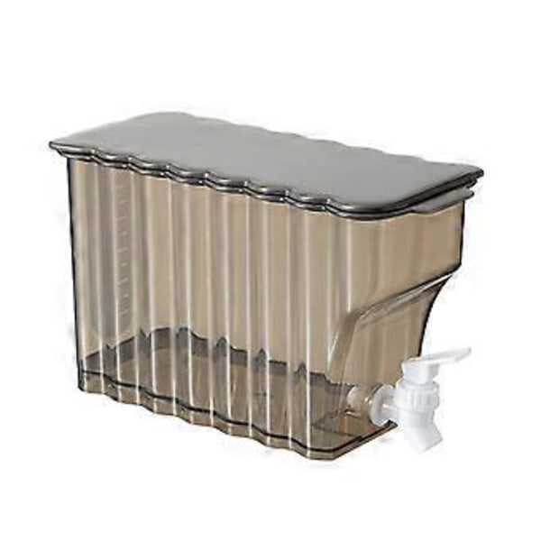 3,6L Drikkedispenser med Stor Kapacitet til Kolde Drikke Køleskab Kolde Drikkedispenser Beholder med Hane & Låg til Køleskabe Kaffefarve Coffee Color
