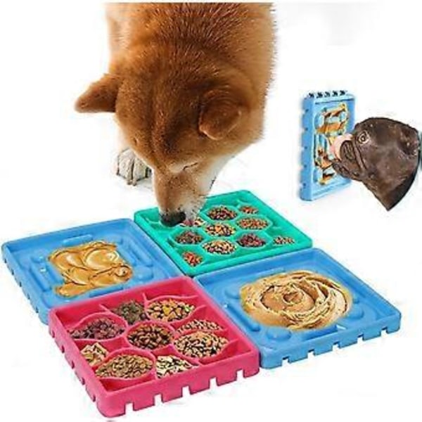 Skål hundskål, långsam matning hundskål Intressant interaktiv långsam matare hundskål Långsam matare hundskål