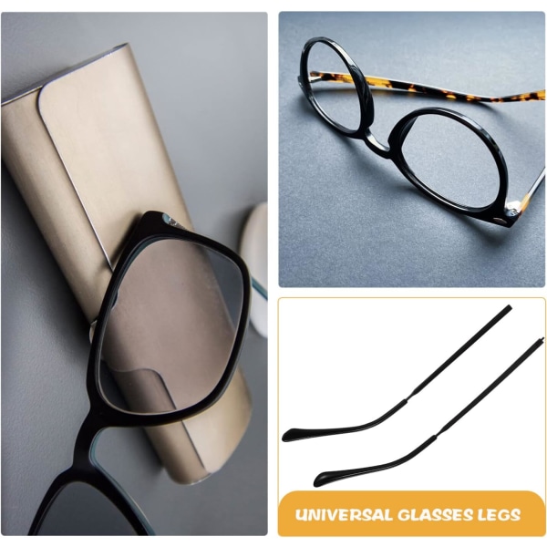 1 par svarte briller Arm erstatning - metall briller erstatning