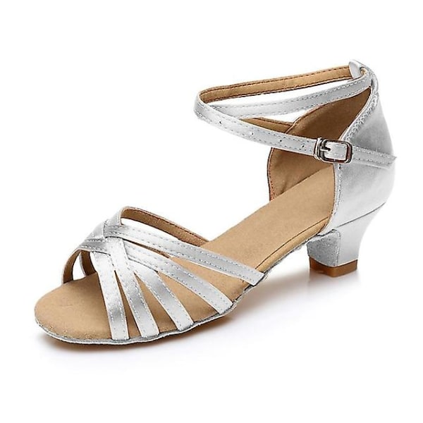 Dame Latin Sko Dansesko Scene Indendørs Chacha Basic Hæl Øvelse Lav Hæl Navy Tan Sort-happygo.30.Pink Pink 30