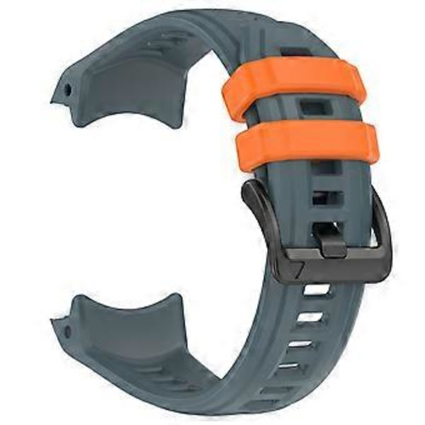 Til Garmin Instinct 3 45mm Urrem 22mm Silikone Udskiftningsrem Twilight Blue + Orange