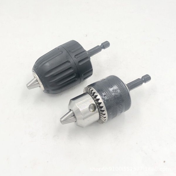 10mm Håndstram Borpatron Luftpakke Adapter med Hex Skaft Adapter