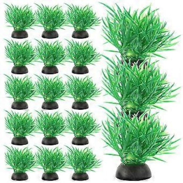 20 stk. Akvarieplanter Fisketankplanter Fisketankdekorasjoner Planter for Bettafisk Akvariedekor