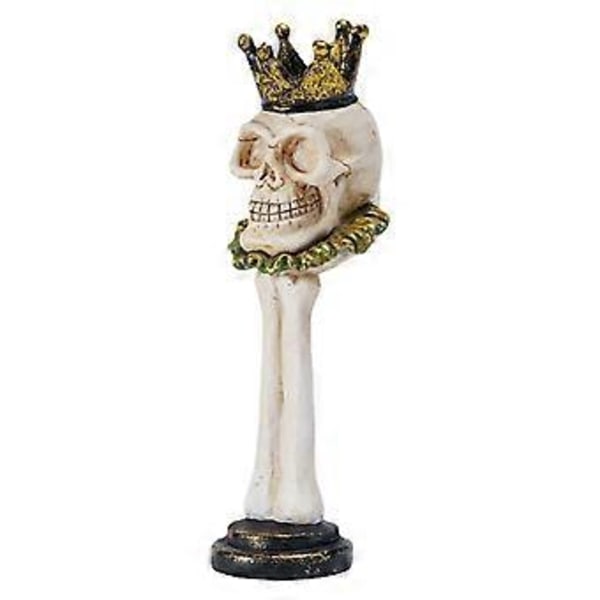 Gotisk Kranie Figur Lysestage Ornament Skelet Håndværk Lysestage Kunst Holdere Stativ til Klub Butik Dekoration Bordplade Stue