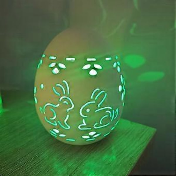Påsk Påsk Ihålig Glödande Påsk Skrivbordsdekoration Keramiska Hantverk Ornament B