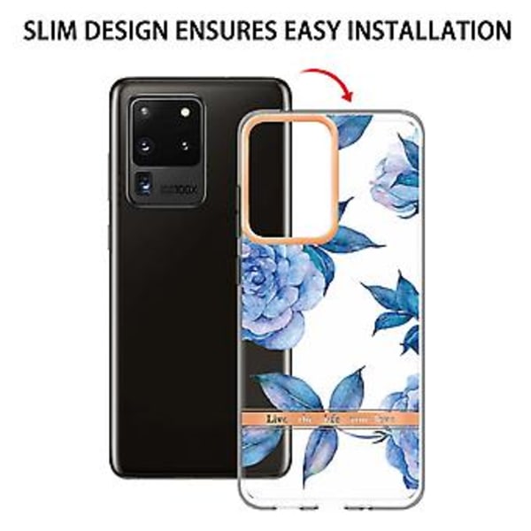 Blommor Växter TPU Skal För Samsung Galaxy S20 Ultra multicolour