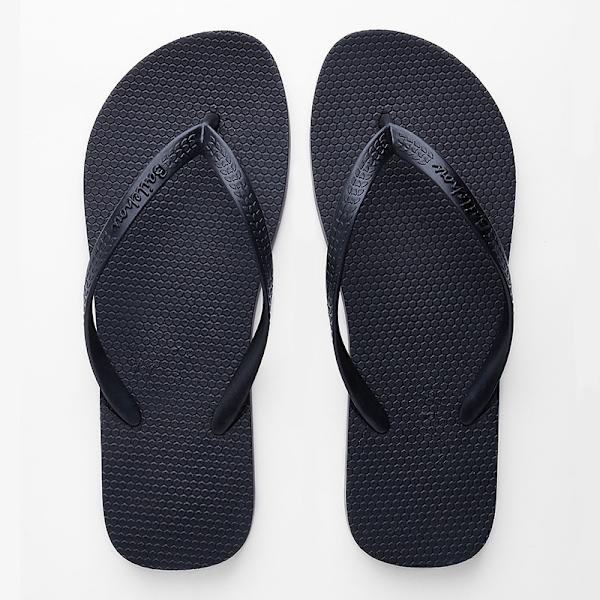 Lila och svarta, storlek 40, dam slim fit flip flops
