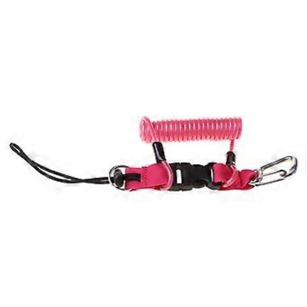 Undervannsdykking Scuba Snappy Coil Kamera Lys Lommelykt Lanyard Klips Spenne Stropp Rosa