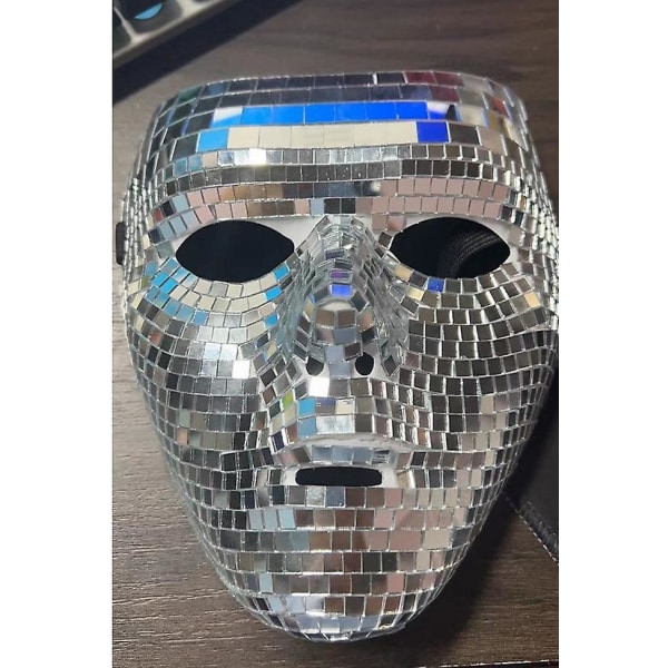 Disco Ball Shining Mirror Mask..