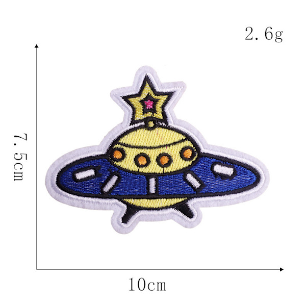 25 Blå Astronaut Planet UFO Jern Patches, Blandet Syning Patch