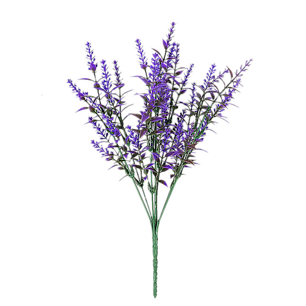 Pakke med 20, lilla PCS kunstige blomster lavendelbuket - Floc