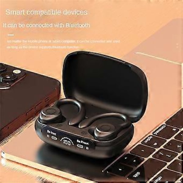Langattomat Bluetooth 5.3 -kuulokkeet TWS-nappikuulokkeet Stereokuulokkeet Korvakoukulla