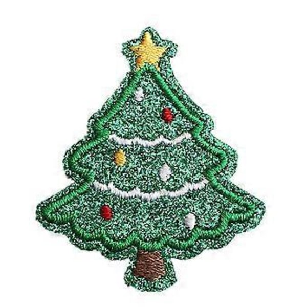 Sy Applikasjon Broderte Merker Stryke på Julemerker for Jeans Jakker Klesdekorasjon og DIY Julegaver Style13