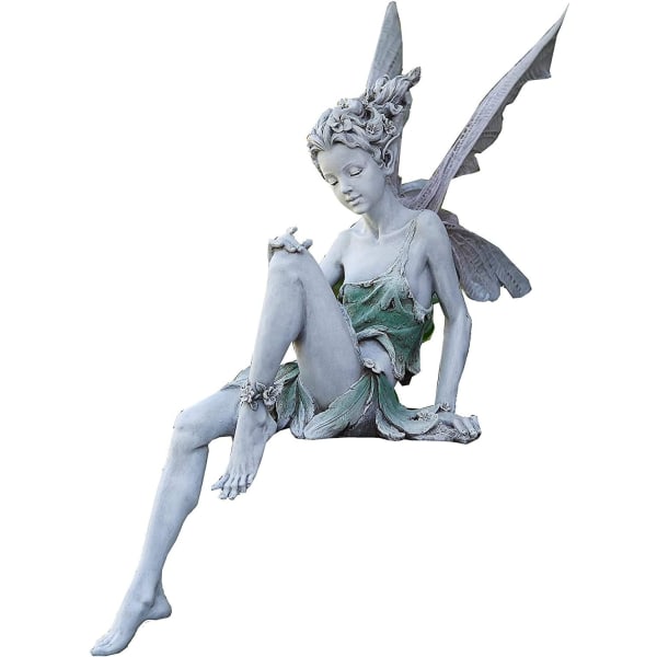 22 cm siddende elverhave statue engel statue have statue fe