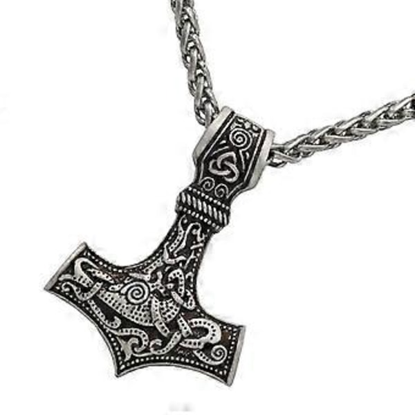 1 stk. Retro Stil Mann Metall Halskjede Stilig Legering Hammer Hals Smykker Dekor