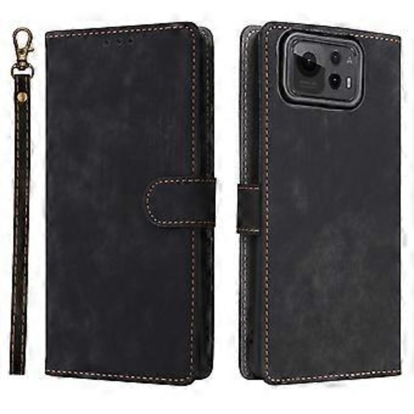 Til Asus Zenfone 12 Ultra 5G Etui Wallet RFID-blokering PU Læder Cover Visningsstativ Black