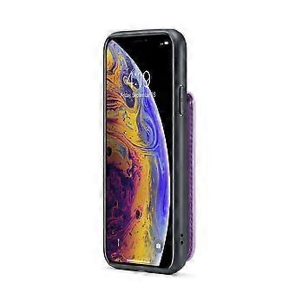 Crazy Horse PU -kotelo iPhone XR:lle Purple