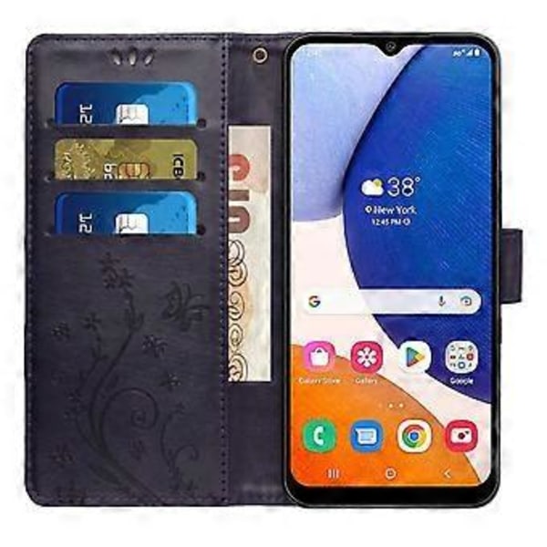 Samsung Galaxy S24 FE -puhelinkotelo PU-nahkaa, lompakkokansi ja hihna Style F