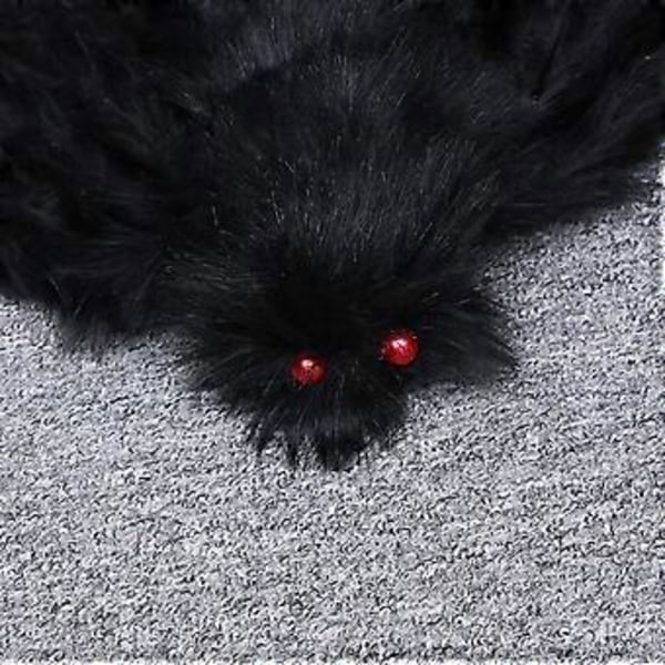 Halloween Iso Hämähäkki Rekvisiitta Pub KTV Kummitustalo Karmiva Jättihämähäkki Koristeeksi 200cm Musta
