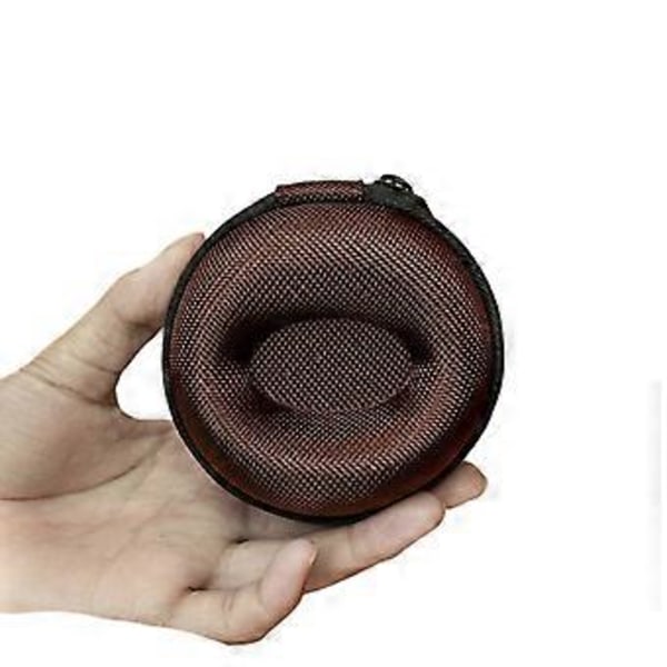 Kannettava kellon säilytyslaatikko pyöreä matkakello kotelo rannekelloille ja älykelloille useita värejä valinnainen ruskea brown
