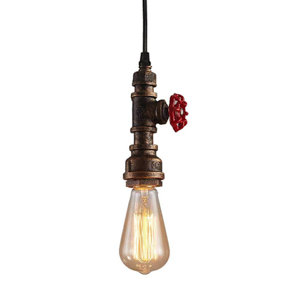 Retro LOFT Industriel Hængende Lampe Jernrør Lysekrone Lysarmatur
