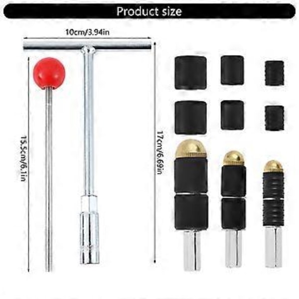 Universal Varm Smelte Vannstopp Pins Sekskantrør Vannstopp Pins Oppgraderinger for Innendørs og Utendørs Rørlekkasjeløsning Style C