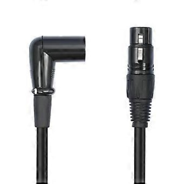 3-stifts kabel förlängning hane till rak hona mikrofon 3-stifts adapterkabel för högtalare, inspelning 1m