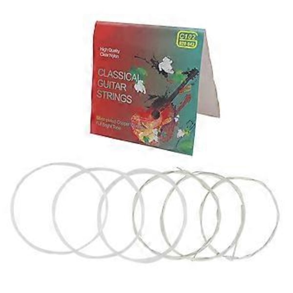 Klassiske Gitarstrenger - Vanlige Nylon Gitarstrenger - Komplett Sett - Erstatning