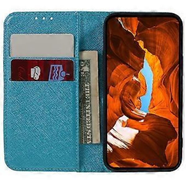 Flip Stand Wallet Shell til Nokia G42 med krydsmønster, PU-læder og stødsikkert telefoncover Style B