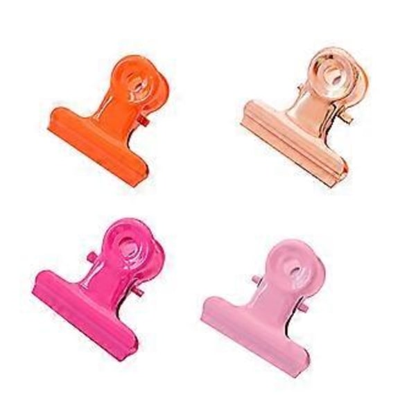10 stk. Kvitteringsclips i slikfarver, fakturaclips, simpel organizer-clips til hjemmekontoret (blandet farve)