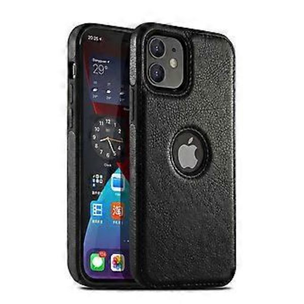 WEKITY--Kompatibelt för iPhone 13 Skal, 6,1 Tum Helskroppsskydd, Dermatoglyfiskt Skyddsskal, Stötsäkert Skal (Brun)--5445