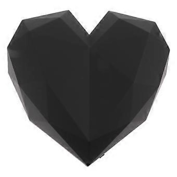 Hjerteformet gaveæske til Valentinsdag, romantisk gaveæske til Valentinsdag Black