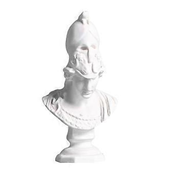 2.4 Tommer Klassisk Resin Gresk Hode Byste Statue Skulptur Figur Hjem Dekor Statue (Athena) Athena
