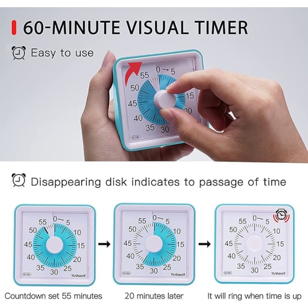 Visual Analog Timer, Silent Countdown, Time Management Tool for