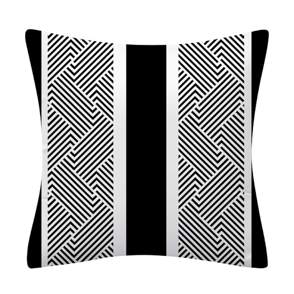 Sett med 4 dekorative putetrekk 45 x 45 cm - geometrisk mønster
