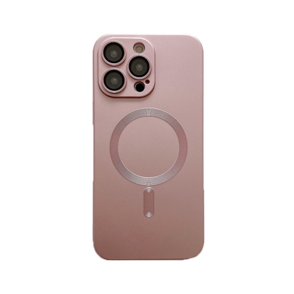 Magnetisk sug lämplig för Apple 15 phone case, rosa flytande mig