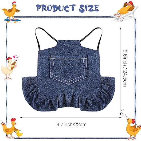 3 kpl Standard Chicken Saddle Hen Apron Hen Saddle Single Str