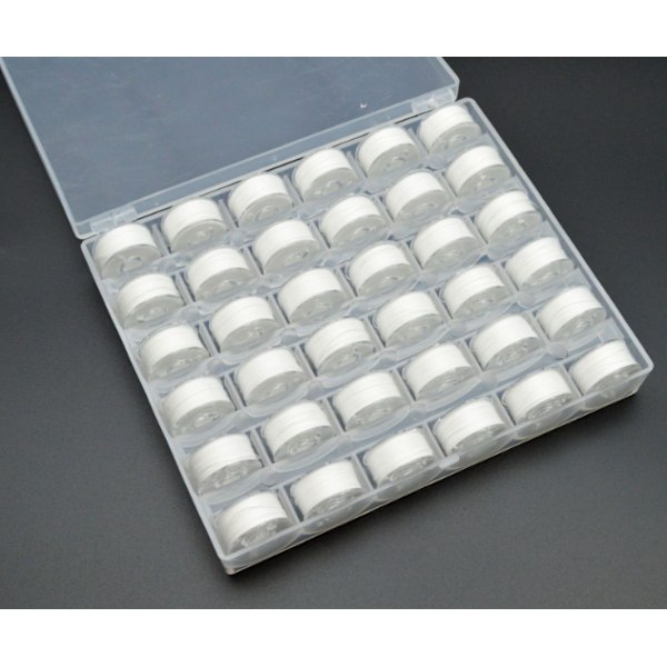 36 Spindler Syninger Plast Symaskine Spolearm med Opbevaring