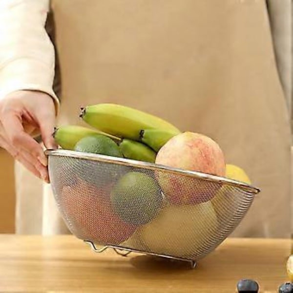 1 Set Ris Sil Fruktsil Tvättbar Korg Grönsakstvätt Korg Köksil