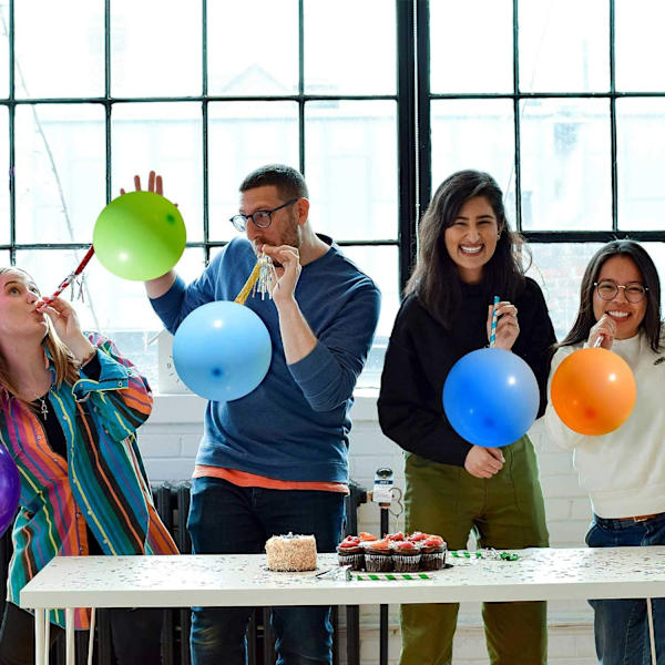 100 st partyballonger, 5 tum premium assorterade färgglada ballonger