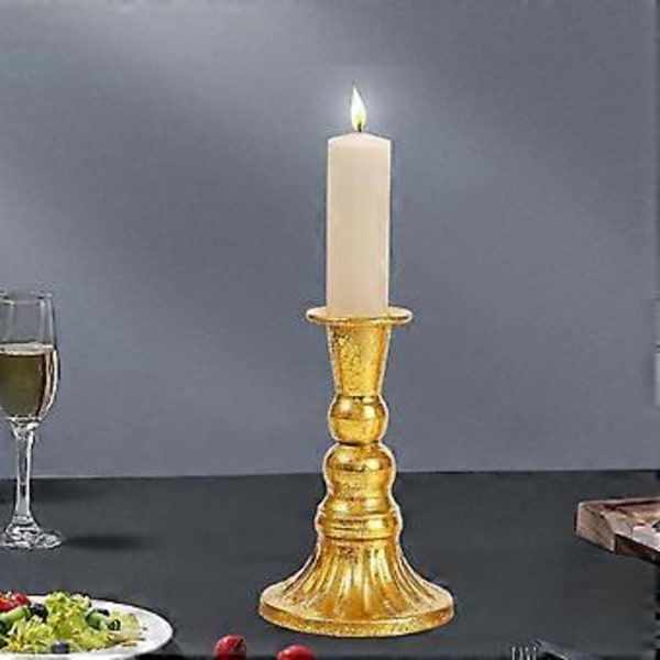 Ljusstake Pillar Ljusstakar Dekorativa Bröllopsljusstakar, Ljusstake för Alla Rumsdekorationer Mittpunkt Bröllopsceremoni (Stil C) Style C